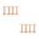 2 Pieces Wooden Spool Empty Thread Spools Sewing Storage Organizer 6