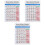 3Pcs Electric Bass Chord Reference Chart Durable Coated Paper Beginner 4