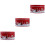 3Pcs Christmas Tinplate Gift Boxes, Red Cookie & Candy Storage Cases 7