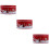 3Pcs Christmas Tinplate Gift Boxes, Red Cookie & Candy Storage Cases 11