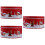 3Pcs Christmas Tinplate Gift Boxes, Red Cookie & Candy Storage Cases 9