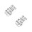 2Pcs Soft Elastic Bassinet Sheets Fitted Breathable Knitted Polyester 5