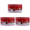 3Pcs Christmas Tinplate Gift Boxes, Red Cookie & Candy Storage Cases 4