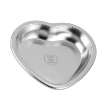 2 Pieces Heart Shaped Plate Kitchen Tabletop Snack Tray Serving Bowl