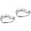 2 Pieces Heart Shaped Plate Kitchen Tabletop Snack Tray Serving Bowl 4