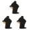 3Pièces Support Lunettes Bois Animal Décor Bureau Coloré 2