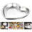 2 Pieces Heart Shaped Plate Kitchen Tabletop Snack Tray Serving Bowl 8