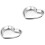 2 Pieces Heart Shaped Plate Kitchen Tabletop Snack Tray Serving Bowl 3