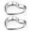 2 Pieces Heart Shaped Plate Kitchen Tabletop Snack Tray Serving Bowl 5
