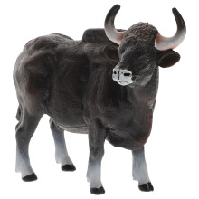 2 Pcs Simulation Cow Model Simulated Cattle Model Child 14x10.5x4cm