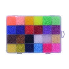 3 Sets 2.6mm 24 Colors Fuse Beads Tray Kit For Diy Craft Art Project