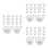 1200Pcs Small Clear Plastic Cups for Epoxy Resin and Art Projects 5