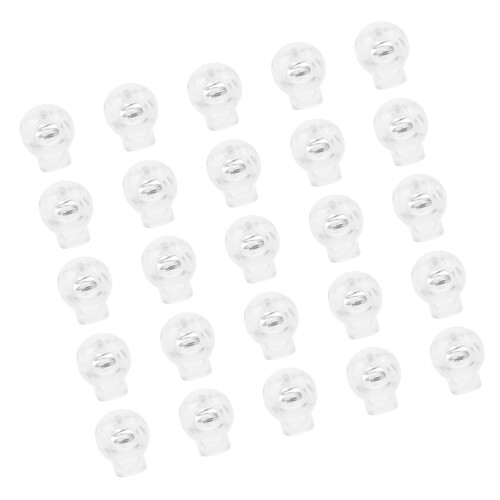 125Pcs DIY Transparent Spring Cord Locks Plastic Toggle for Lanyards 1