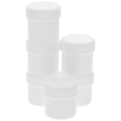 30Pcs Sturdy White Hdpe Buckets with Lid for Multi-Use Paint Storage
