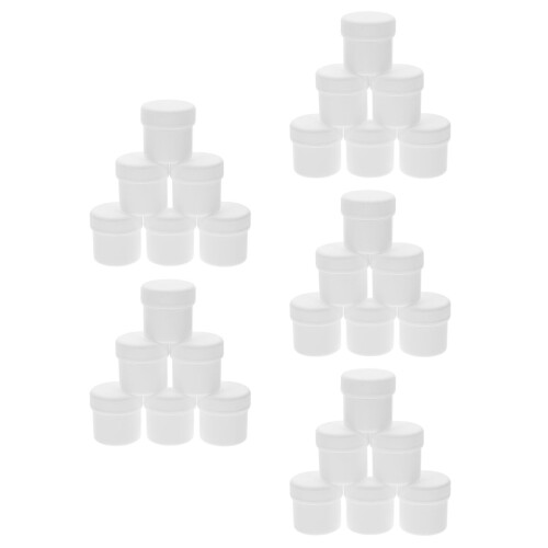 30Pcs Sturdy White Hdpe Buckets with Lid for Multi-Use Paint Storage 2