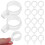 5Stk Windschutz Kleiderbügel Clips Aus Robustem Kunststoff Transparent 7