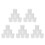 30Pcs Sturdy White Hdpe Buckets with Lid for Multi-Use Paint Storage 6