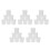 30Pcs Sturdy White Hdpe Buckets with Lid for Multi-Use Paint Storage 7