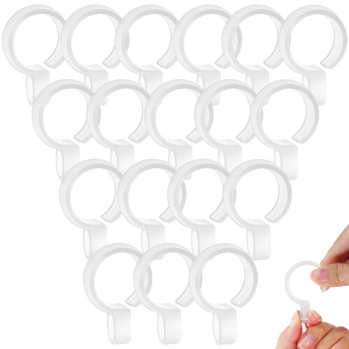5Stk Windschutz Kleiderbügel Clips Aus Robustem Kunststoff Transparent 2