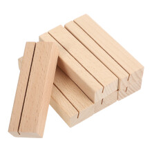 18Pièces Supports En Bois Beige Pour Cartes, Notes Et Photos De Table