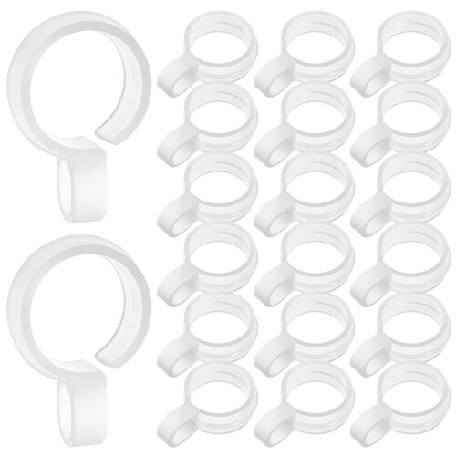 5Stk Windschutz Kleiderbügel Clips Aus Robustem Kunststoff Transparent 1