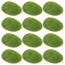 36 Pcs Artificial Mossy Stone For Outdoor Garden Landscaping Decor