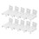 60Pcs White Iron Curtain Brackets for Home DIY Ceiling and Wall Mount 11