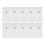 60Pcs White Iron Curtain Brackets for Home DIY Ceiling and Wall Mount 2