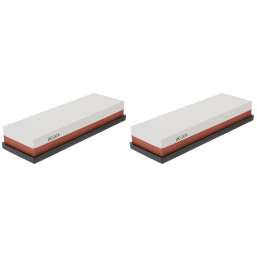 Worgeous 2pcs Sharpening Stone Flattening Sharpener 3000/8000 Grit 1