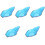 5 Pcs Decorative Tray Fruit Snack Plate Serving Dishes For Parties 5