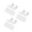 60Pcs White Iron Curtain Brackets for Home DIY Ceiling and Wall Mount 10