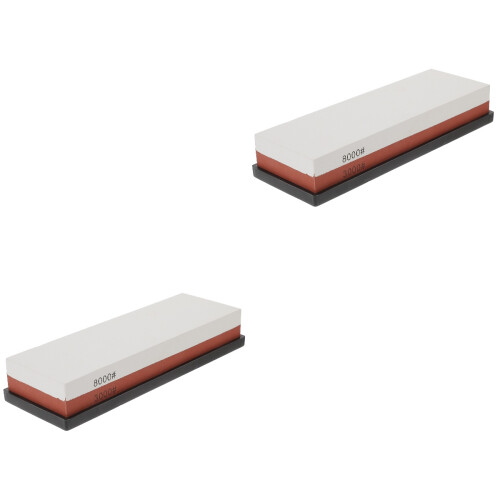 Worgeous 2pcs Sharpening Stone Flattening Sharpener 3000/8000 Grit 2