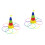 2Sets Ringwerp ABS Kleurrijk Educatief Speelgoed 4