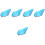 5 Pcs Decorative Tray Fruit Snack Plate Serving Dishes For Parties 6