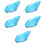 5 Pcs Decorative Tray Fruit Snack Plate Serving Dishes For Parties 9