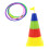 2Sets Ringwerp ABS Kleurrijk Educatief Speelgoed 10