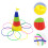 2Sets Ringwerp ABS Kleurrijk Educatief Speelgoed 9