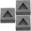 3pcs Graphite Casting Mold For Melting Silver Triangle Shape Graphite Mold For Diy Casting For Metal Ingot 5