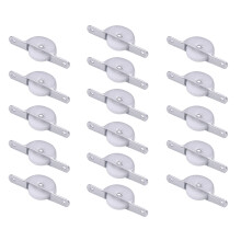 48Pcs Silver Closet Track Wheels Essential Sliding Door Accessories