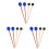 3Sets Assorted Percussion Mallets Ideal for Marimba and Xylophone 2