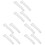 12Pcs Iron Scaffold Adapter Part Silver Durable Scaffold Fixing Supply 3