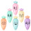 6 pcs compact carrot-shaped highlighters for study and art 1