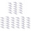 48Pcs Silver Home Closet Track Pulleys Smooth Sliding Door Rollers 2