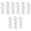 48Pcs Silver Home Closet Track Pulleys Smooth Sliding Door Rollers 3