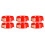 6Pcs Red Plastic Fire Extinguisher Holder Glow in Dark Home Use 7