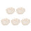 5Pcs Newborn Baby Hat Polyester Soft White Adjustable Sunshade Bonnet 4
