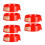 6Pcs Red Plastic Fire Extinguisher Holder Glow in Dark Home Use 6