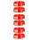 6Pcs Red Plastic Fire Extinguisher Holder Glow in Dark Home Use 10