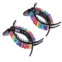 6Pièces Barrettes Colorées Femme Pince Antidérapante