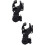 2 Count Rotatable Design Light Flashlight Support 6